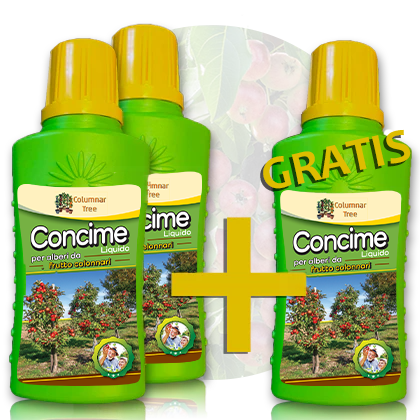 2 + 1 Concime liquido da 200 ml per alberi da frutto colonnari